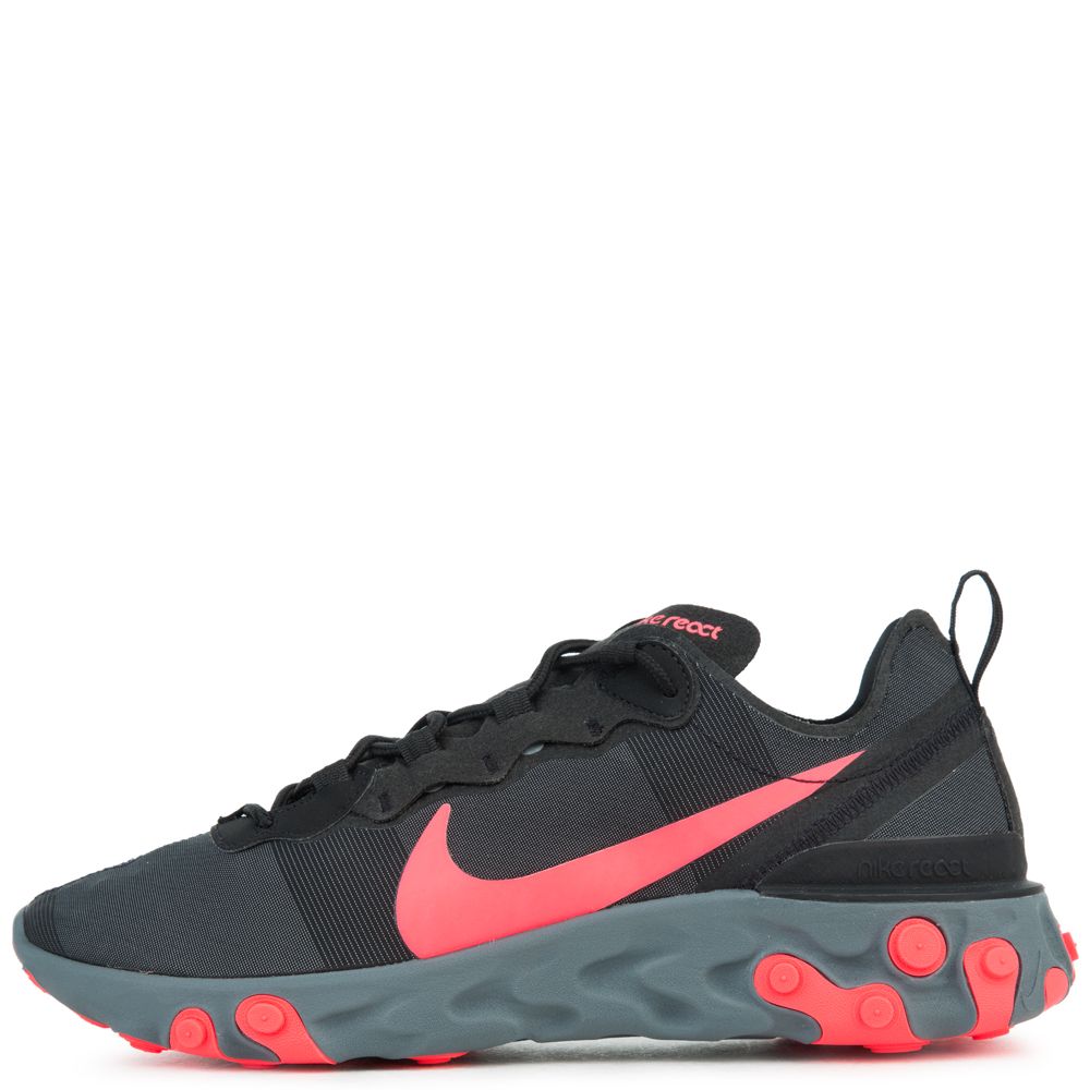 nike react element 55 reflective grey/red