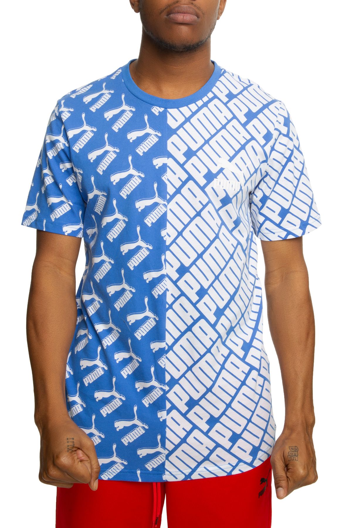 PUMA All-Over Print Split Tee 59668841 - Shiekh