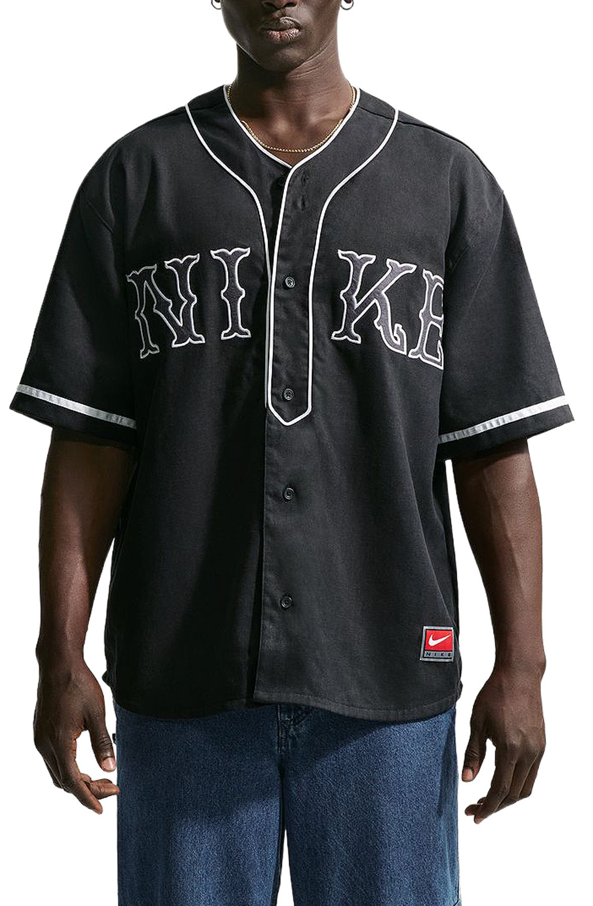 NIKE Life Short-Sleeve Vintage Sport Top IF2229 010 - Shiekh