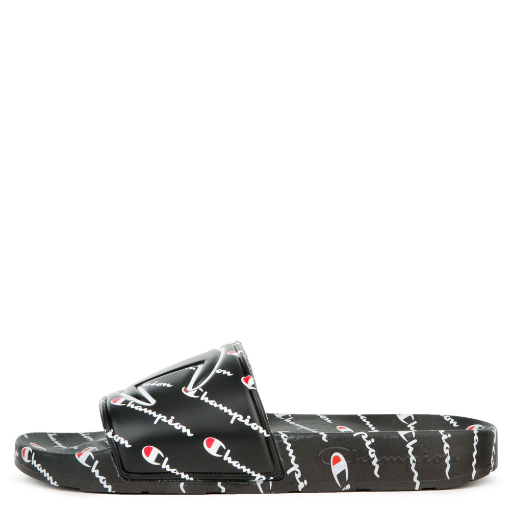 champion ipo repeat black slide sandals