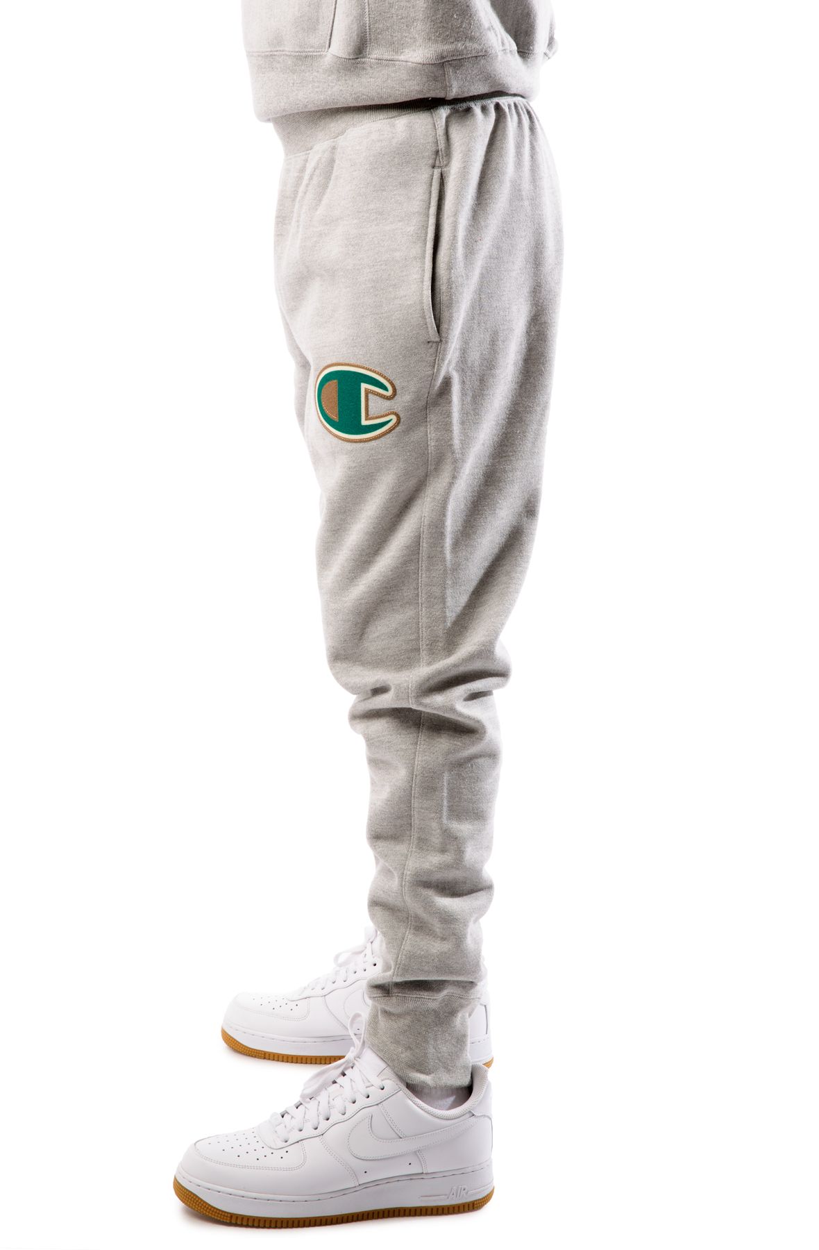 mens reverse weave joggers