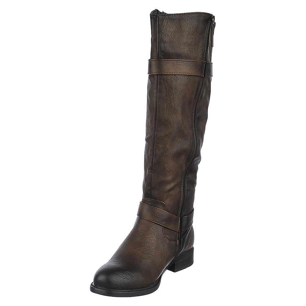 SHIEKH Knee-High Leather Boot Pita 18 PITA-18/BROWN - Shiekh