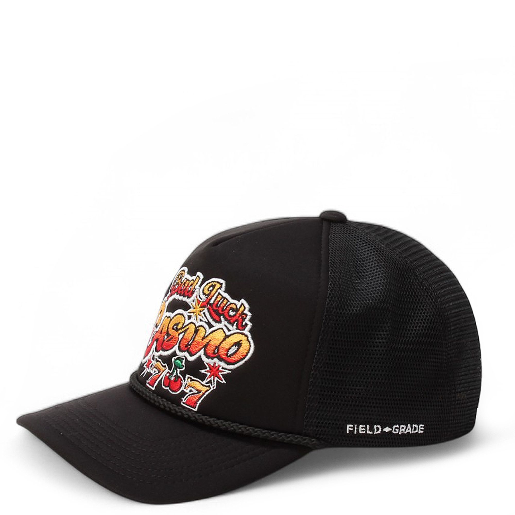 美品◇NEKOKAMURI◇ネコカムリ◇jockey帽子◇black FIELD GRADE Bad Luck Casino Trucker Hat 1005163-BLK - Shiekh