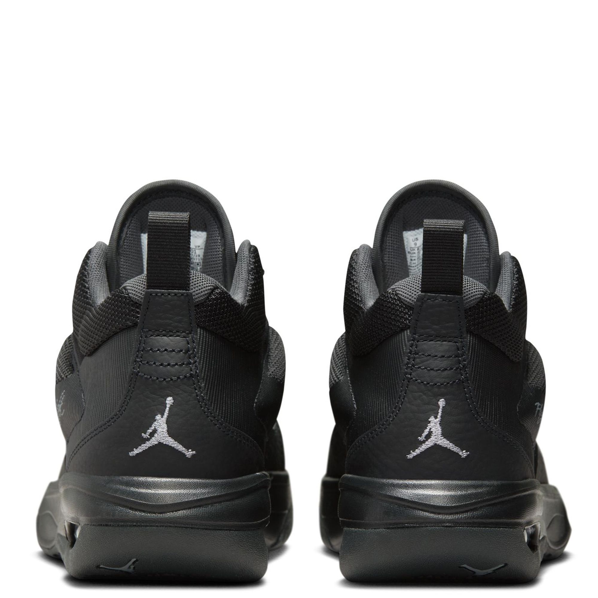 LIMITED EDITION NIKE MAX AIR JORDAN STAY LOYAL INFRARED 23 TRIPLE BLACK  LEATHER