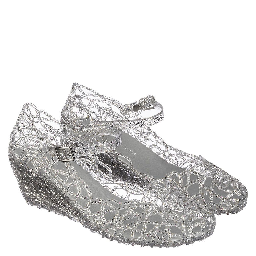 glitter wedge shoes