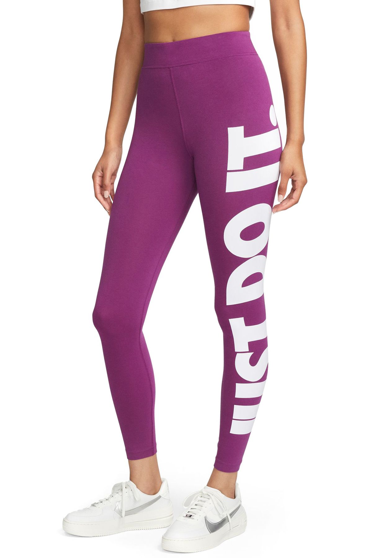 Buy Nike Sportswear Essential High-waisted Graphic Leggings - Pink