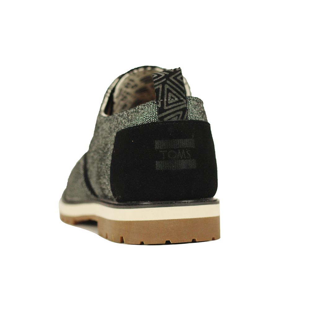 TOMS Toms for Men: Brogue V White Caviar Leather Oxford  display picture 1