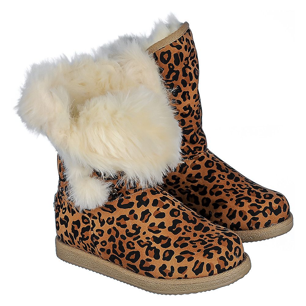 SHIEKH Women's Fur Boot Urban Fur URBAN FUR/LEOPARD Shiekh
