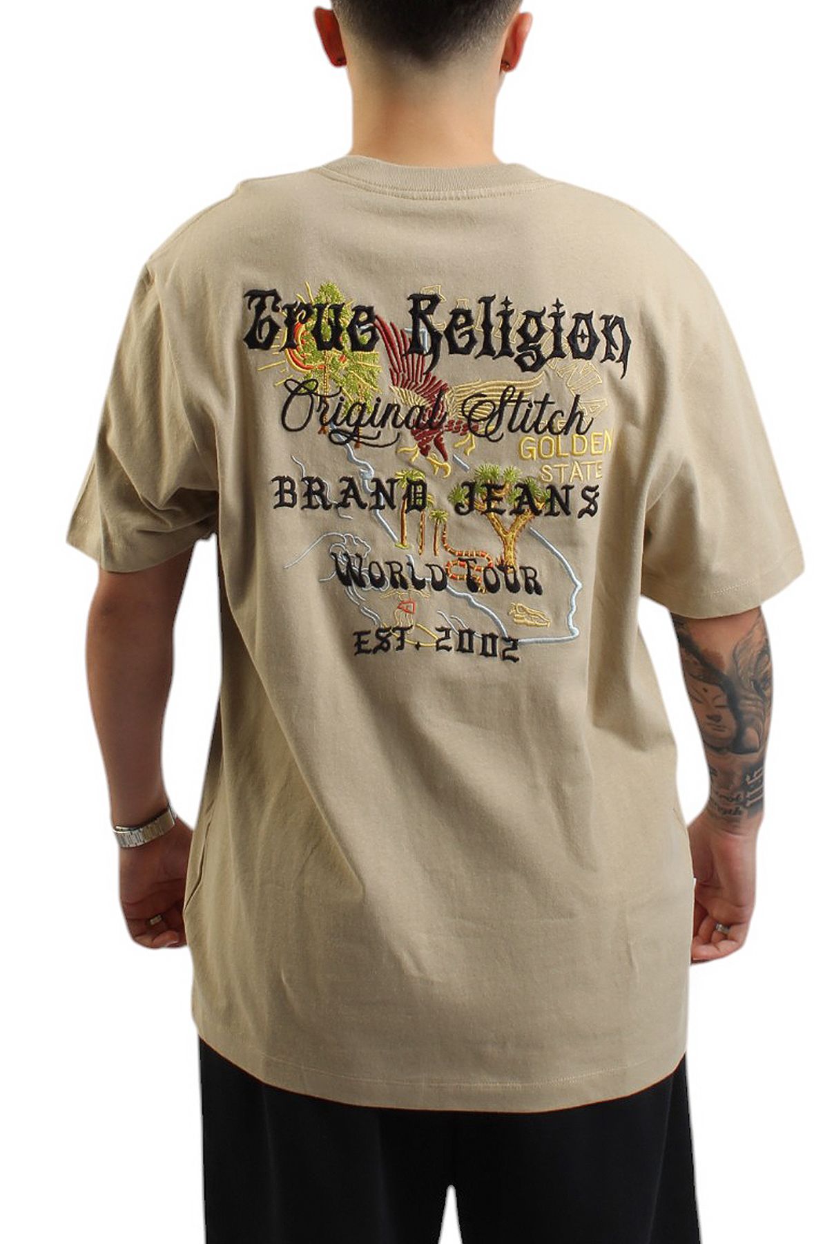TRUE RELIGION Reflective Arch T-Shirt 108889-TAV Shiekh