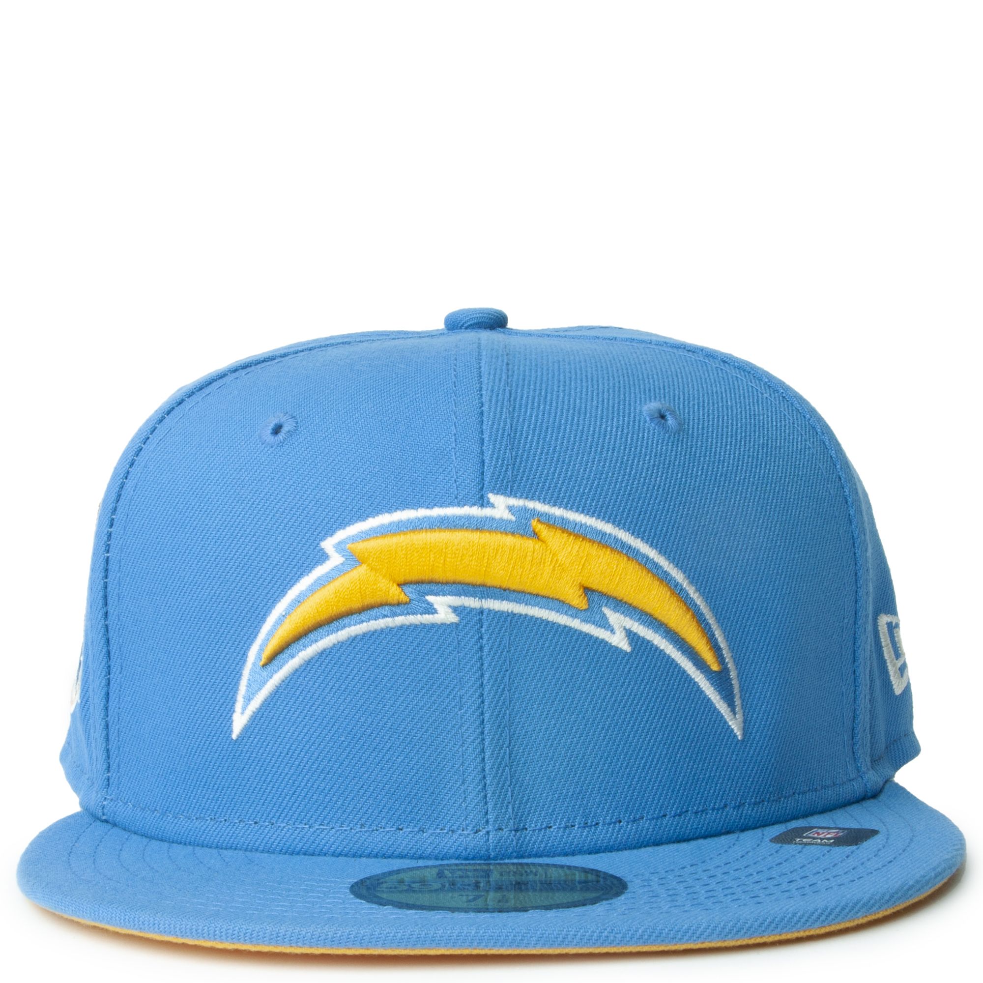 Los Angeles Chargers New Era 50th Anniversary Patch 59FIFTY Fitted Hat -  White