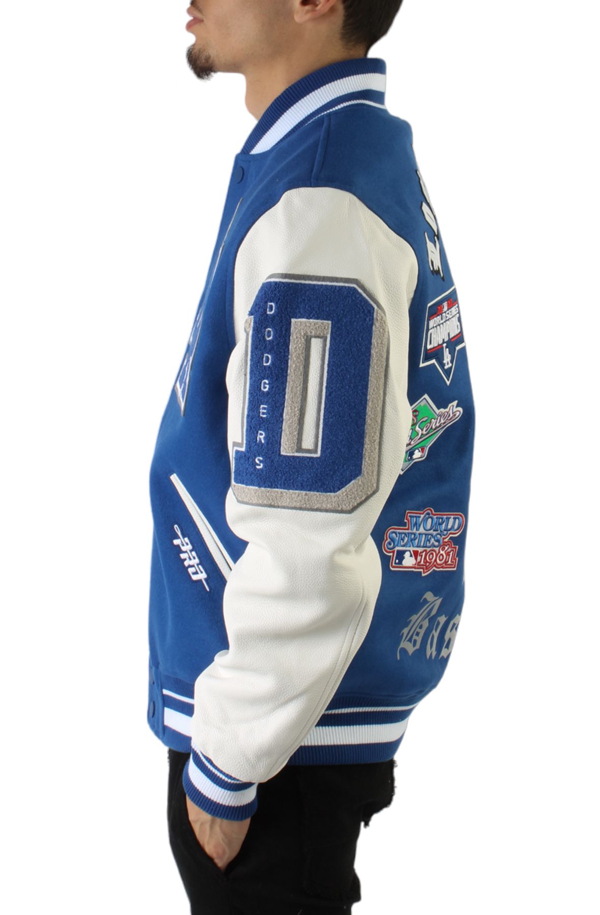 PRO STANDARD Dodgers Varsity Jacket LLD633515-DBW - Shiekh