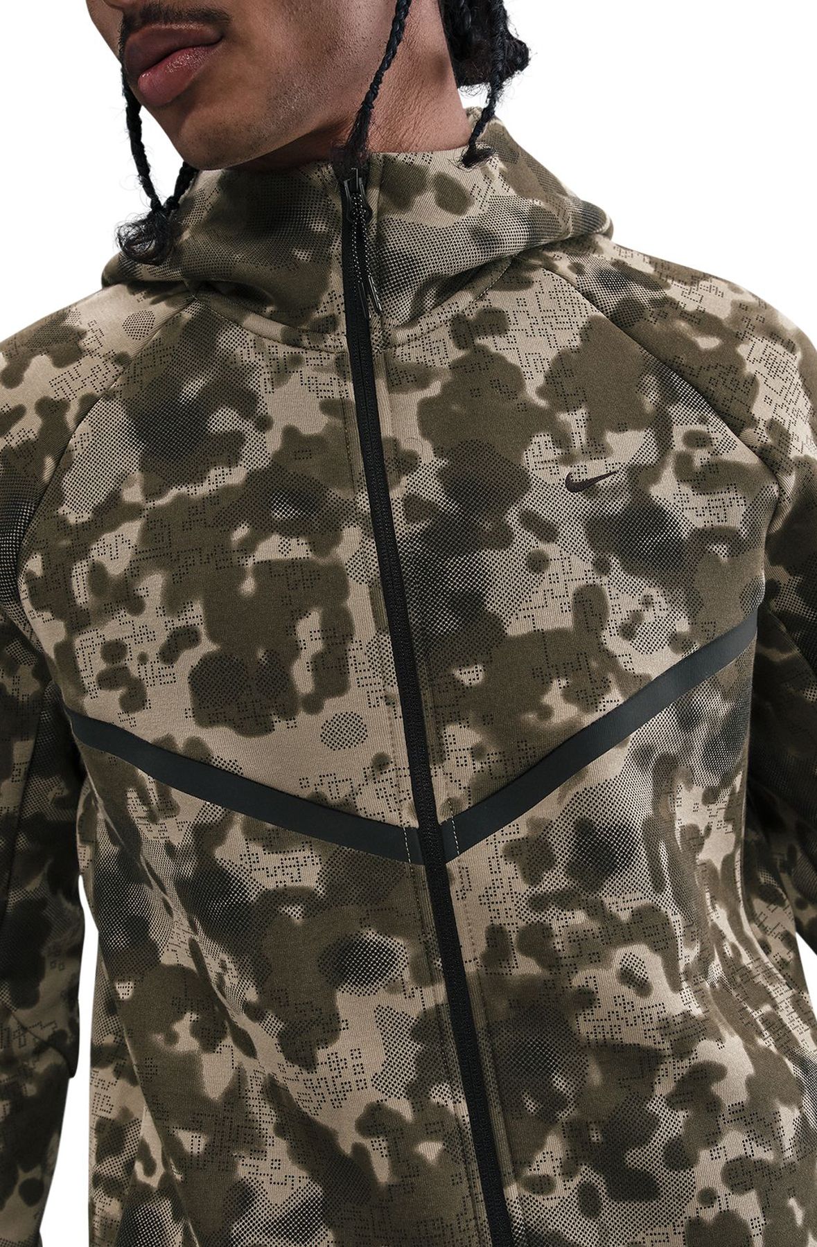 NIKE Tech Full-Zip Fleece Camo Windrunner Jacket HV0955 276 - Shiekh