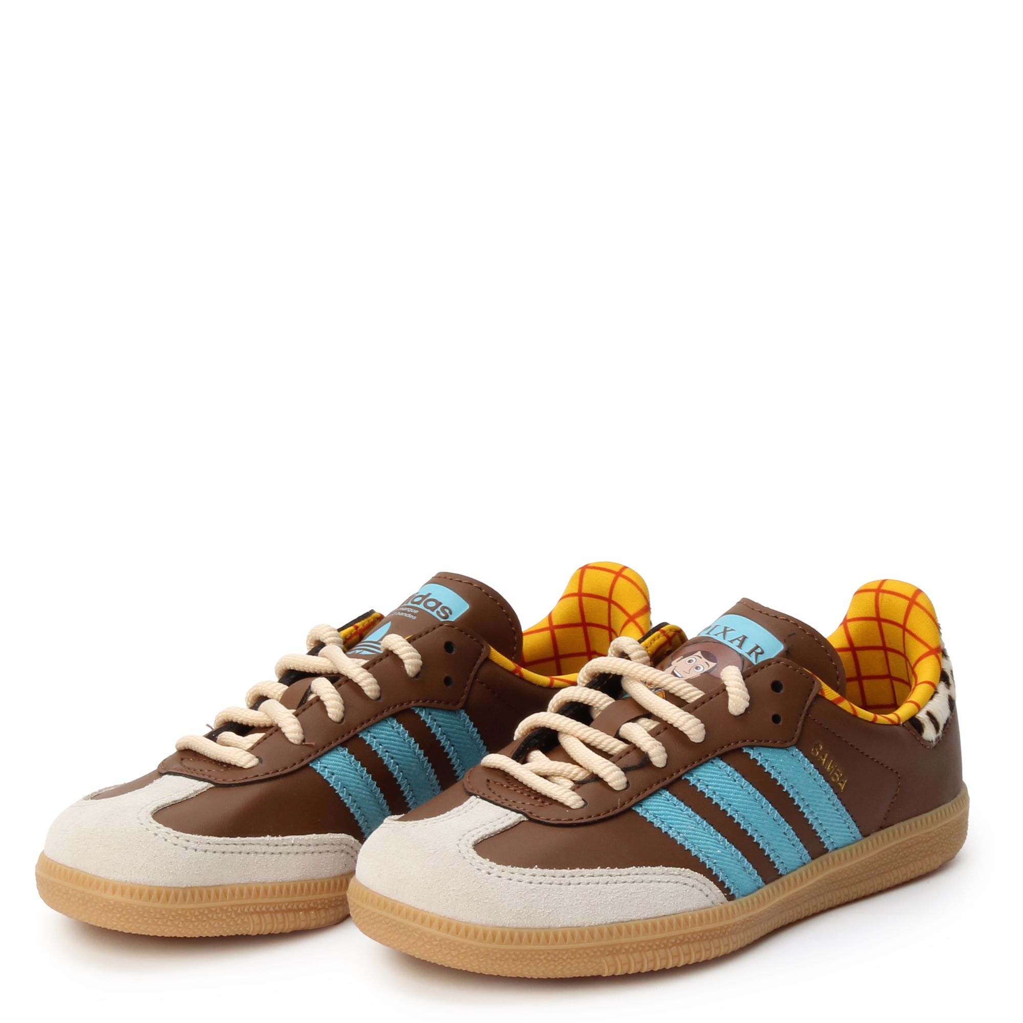 adidas gazelle silver green womens adidas Disney Pixar Toy Story Samba OG Shoes - Kids - Preloved Brown / Preloved Blue / Alumina main image 0
