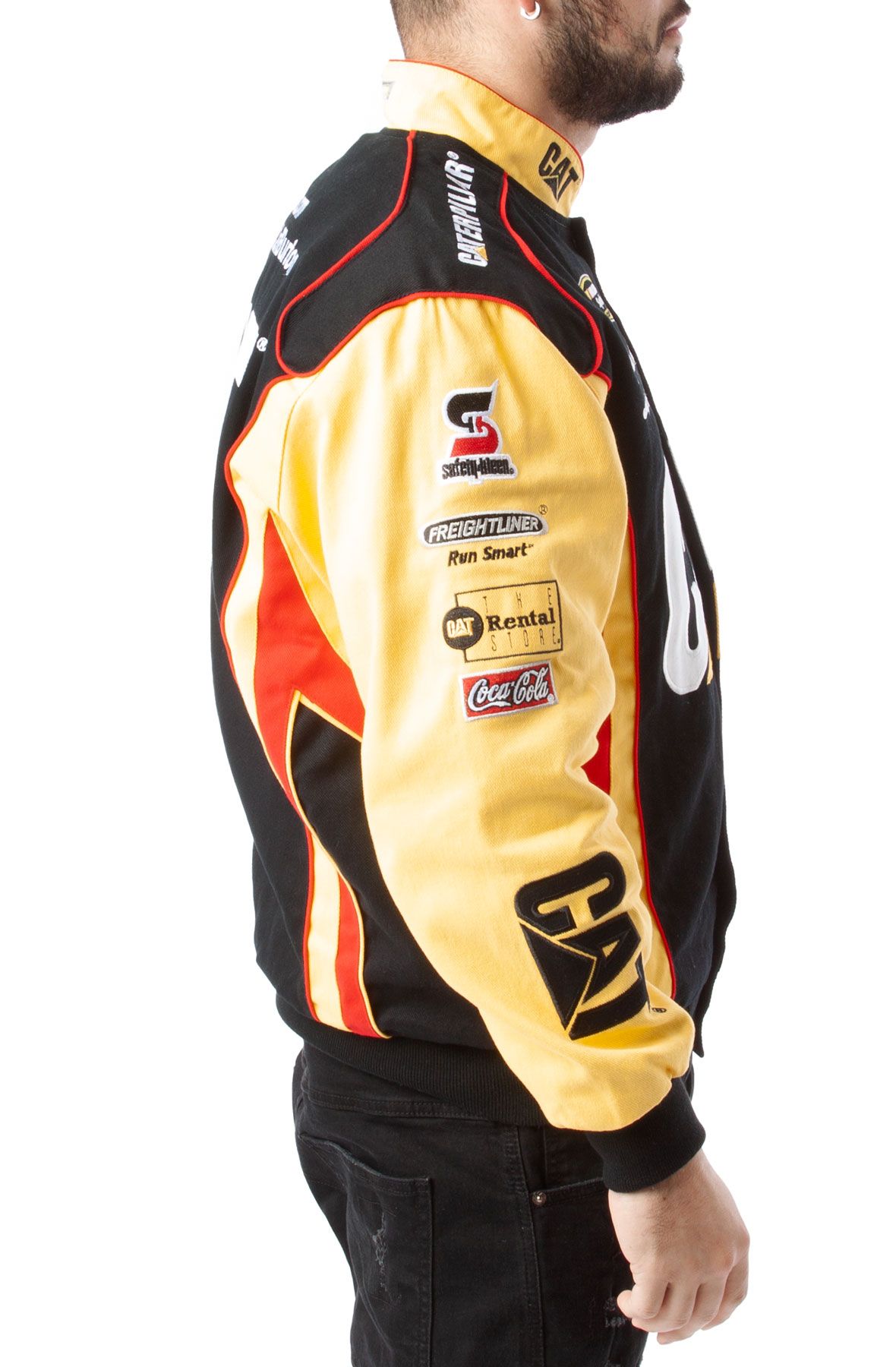 CAT JEFF BURTON NASCAR RACING JACKET JB0303CT13-YELLO