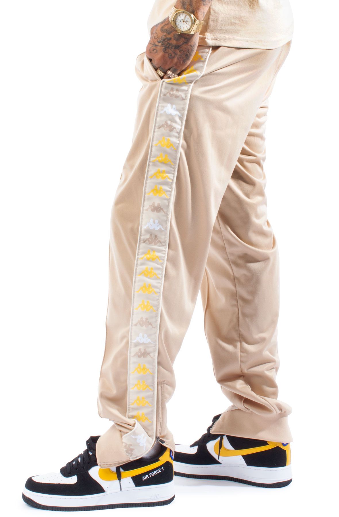 Kappa track pants yellow online