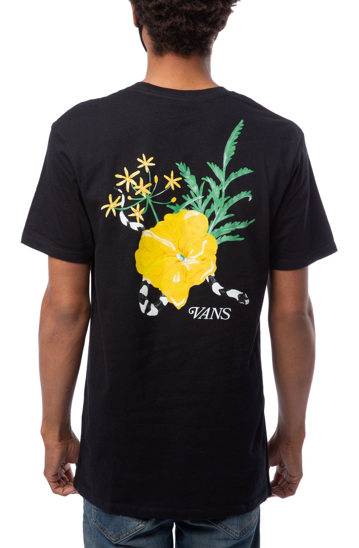 VANS Super Bloom Short Sleeve Tee VN0A4ROSBLK - Shiekh