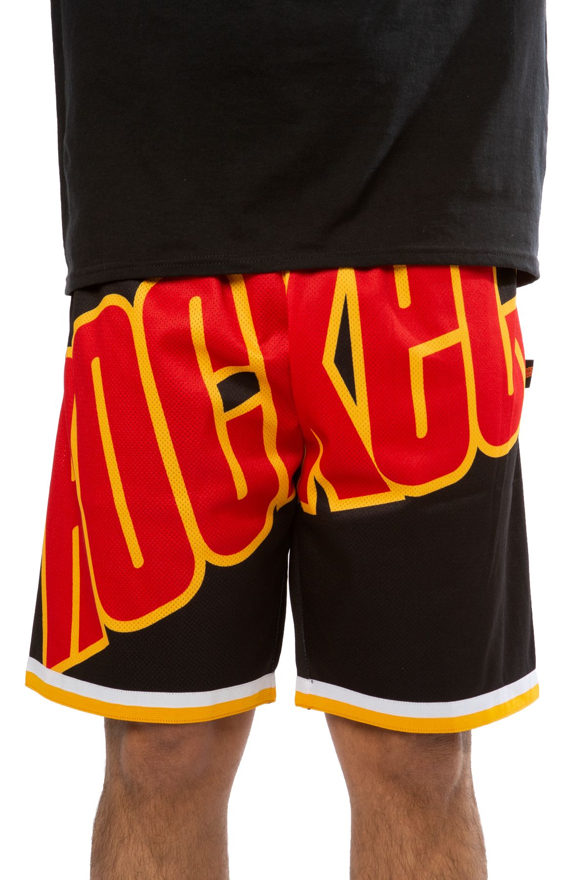 Mitchell and Ness Houston Rockets Big Face 2.0 Shorts Black