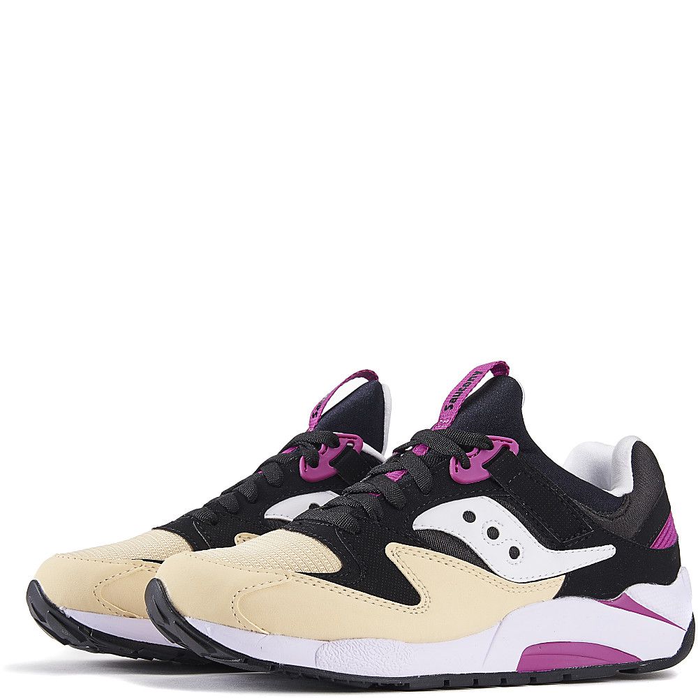 Saucony grid 9000 black cream store