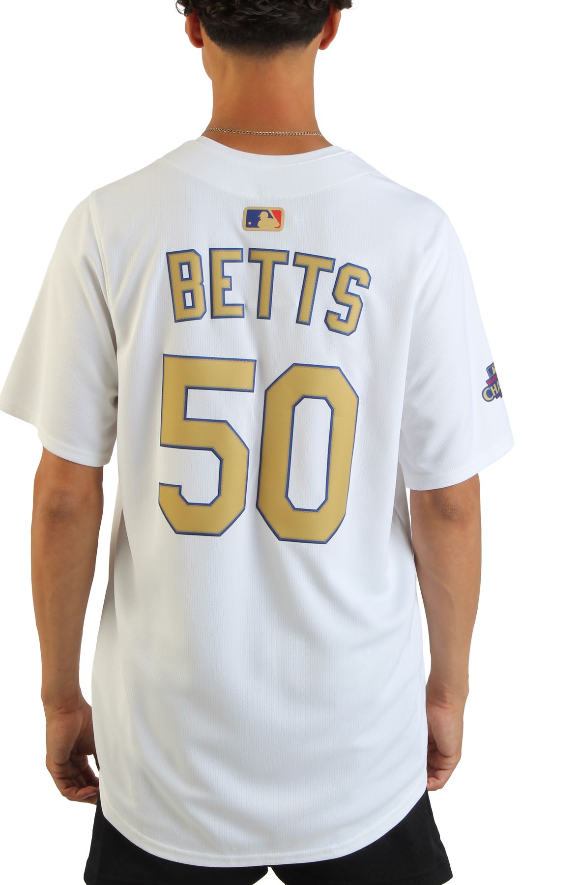 ウェア Nike Los Angeles Dodgers Betts 50 XL FANATICS Nike MLB Los Angeles Dodgers Mookie Betts #50 Gold