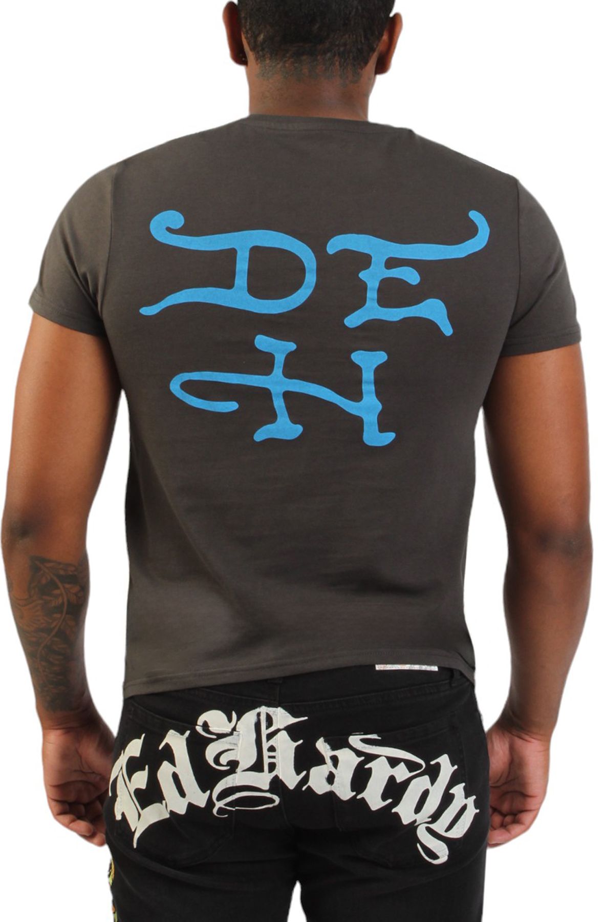 ED HARDY Rhinestone Fire Tiger T-Shirt EHM1100-127RS - Shiekh ED HARDY Rhinestone Fire Tiger T-Shirt EHM1100-127RS - Shiekh