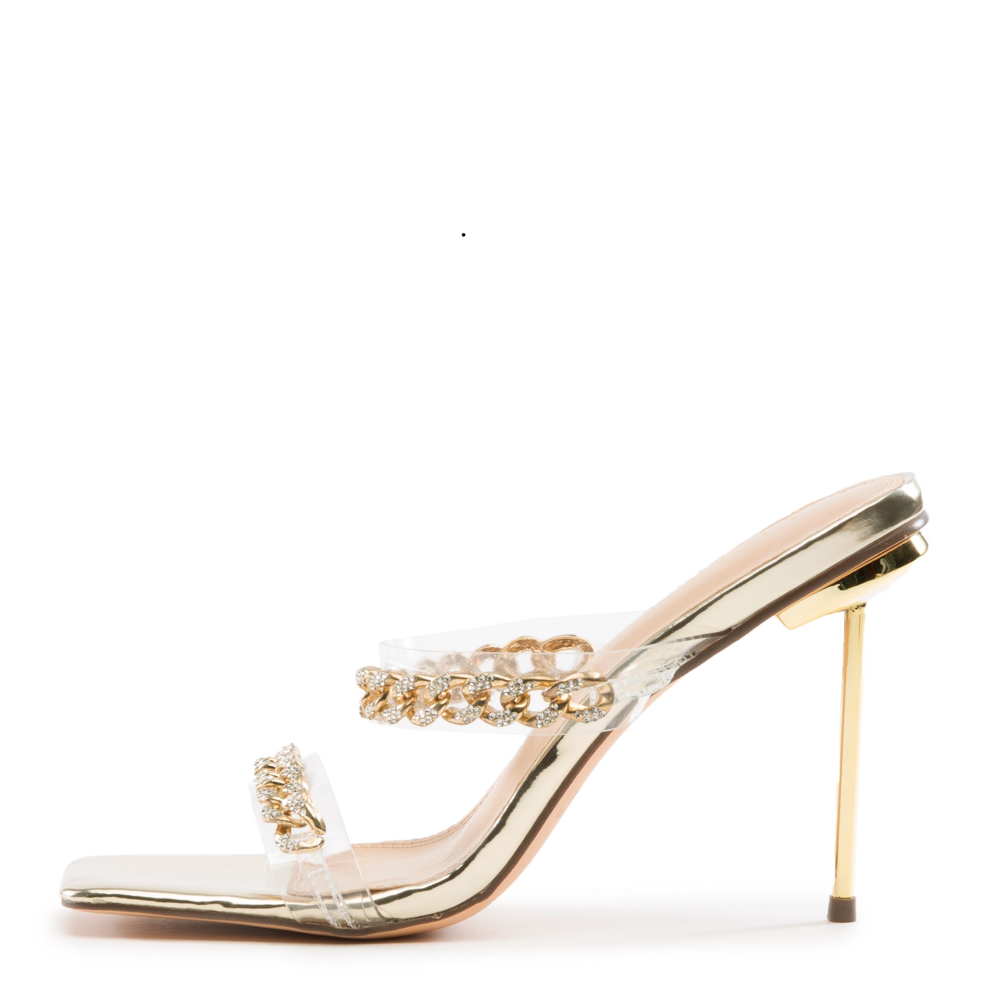 LILIANA Vita-3 Duo Chain High Heels VITA-3-GLD Shiekh