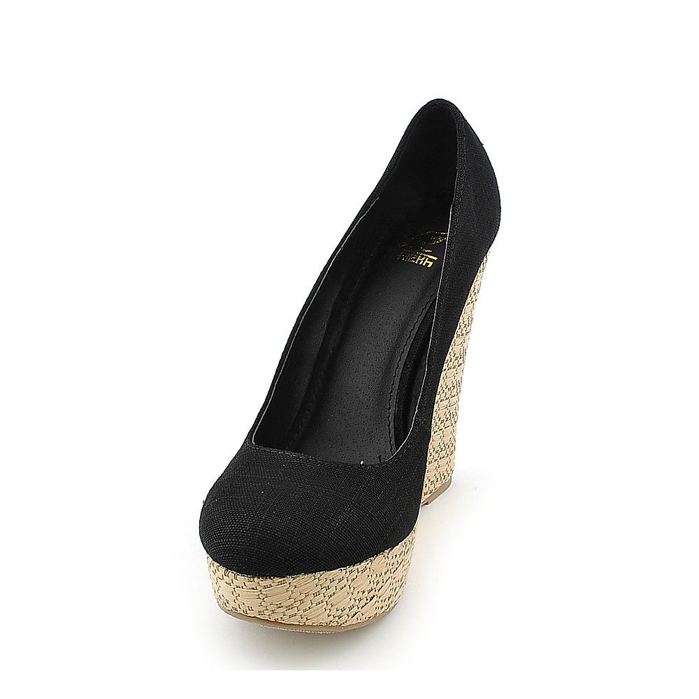 FORTUNE DYNAMICS Women's GlowS Wedge Dress Shoe FD GLOWS/BLK Shiekh