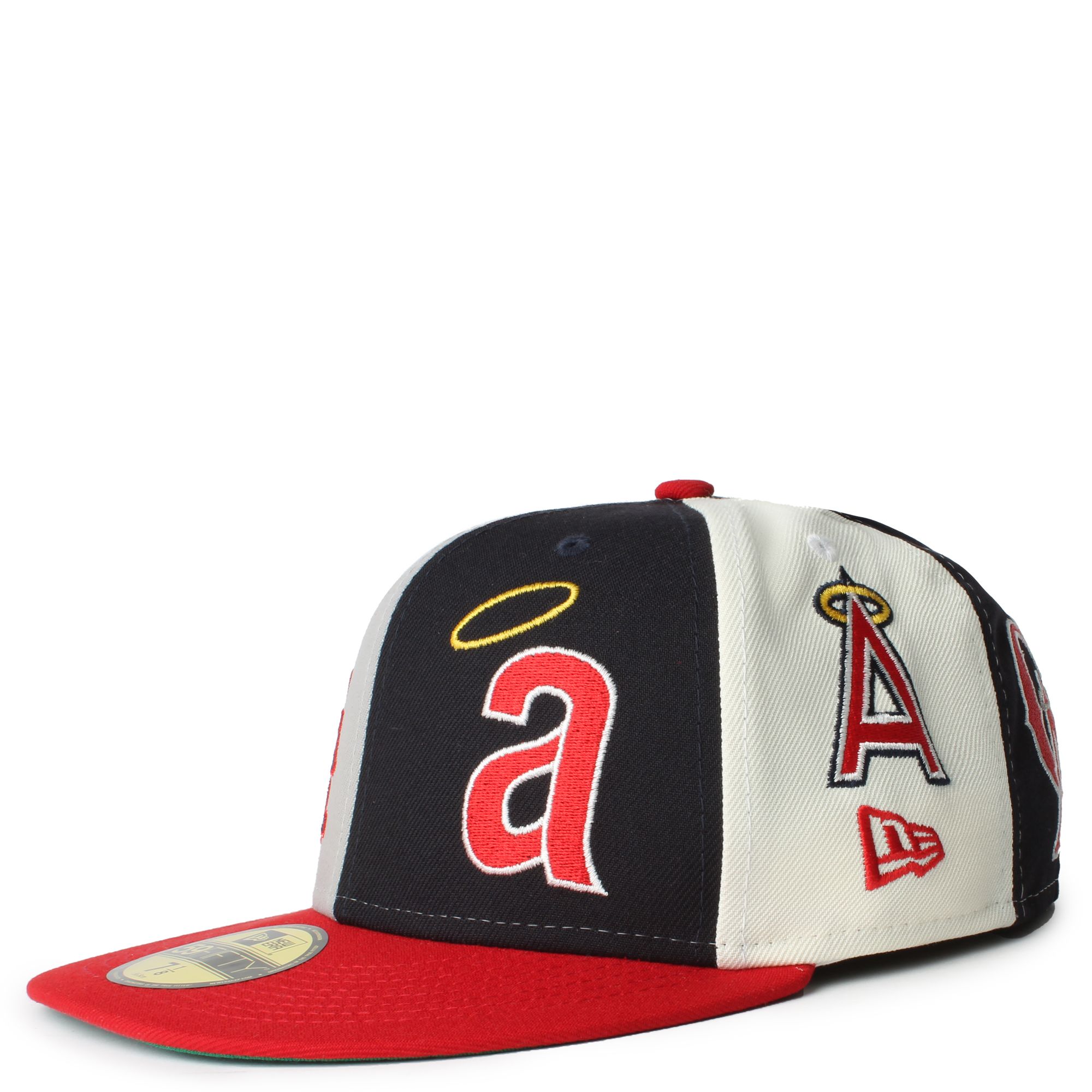 Los Angeles Angels Green Bottom Logo Pinwheel New Era 59FIFTY Fitted 7