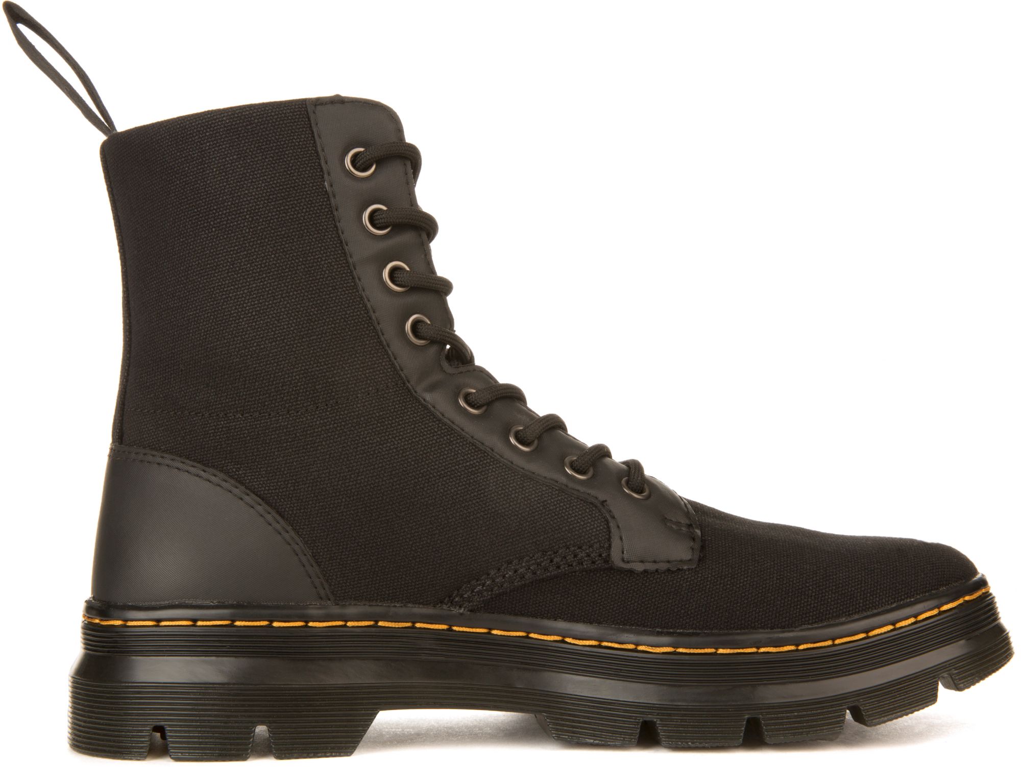 Dr. Martens Unisex: Combs Black Canvas Boots BLACK