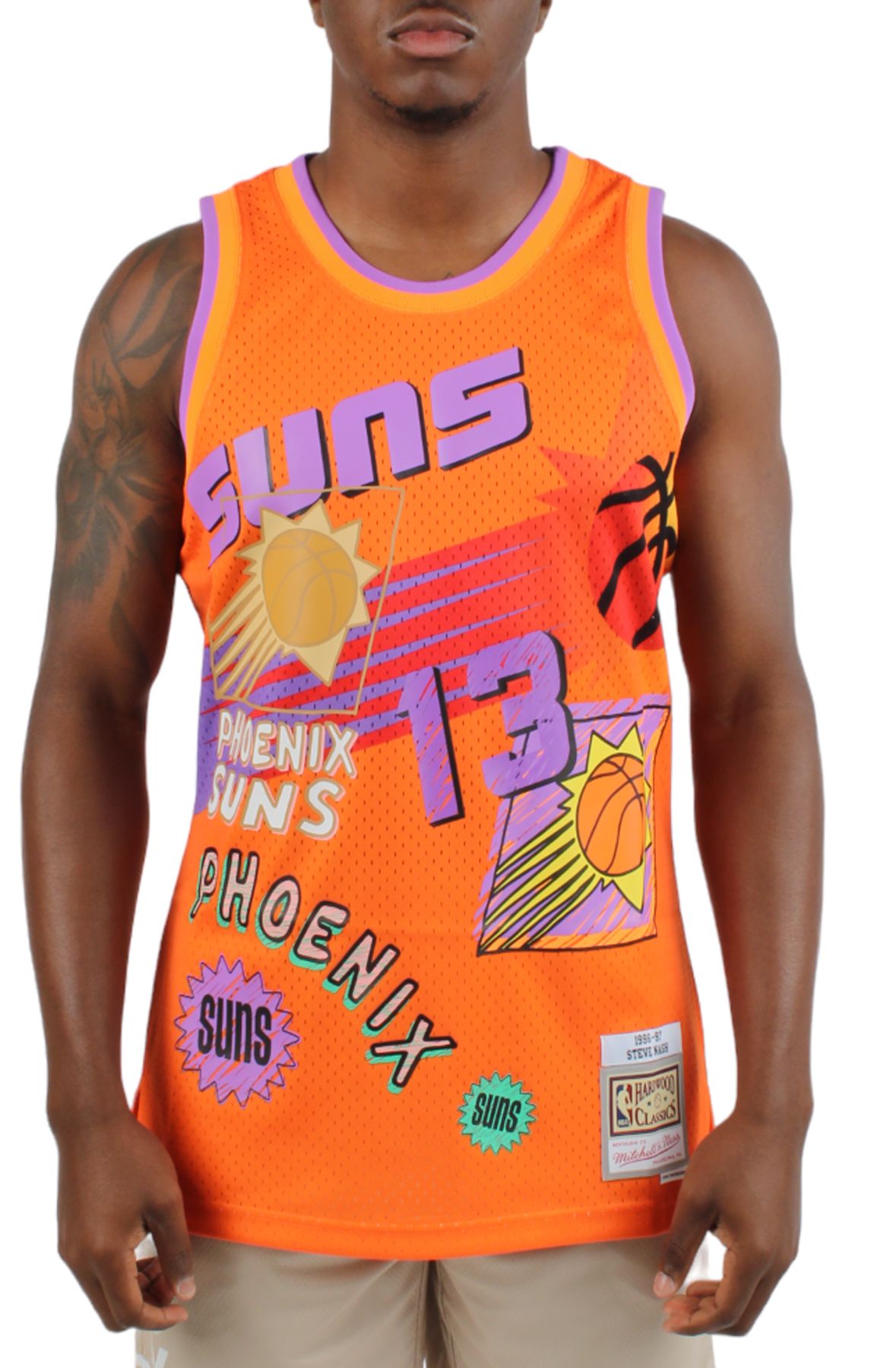 MITCHELL AND NESS Phoenix Suns Jersey TFSM5885-PSU96SNAORAN - Shiekh