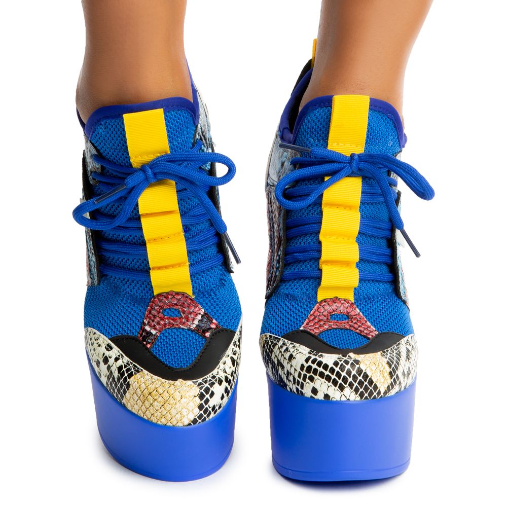 ANTHONY WANG Zucchini01 Platform High Heels ZUCCHINI01SNAKE PU Shiekh