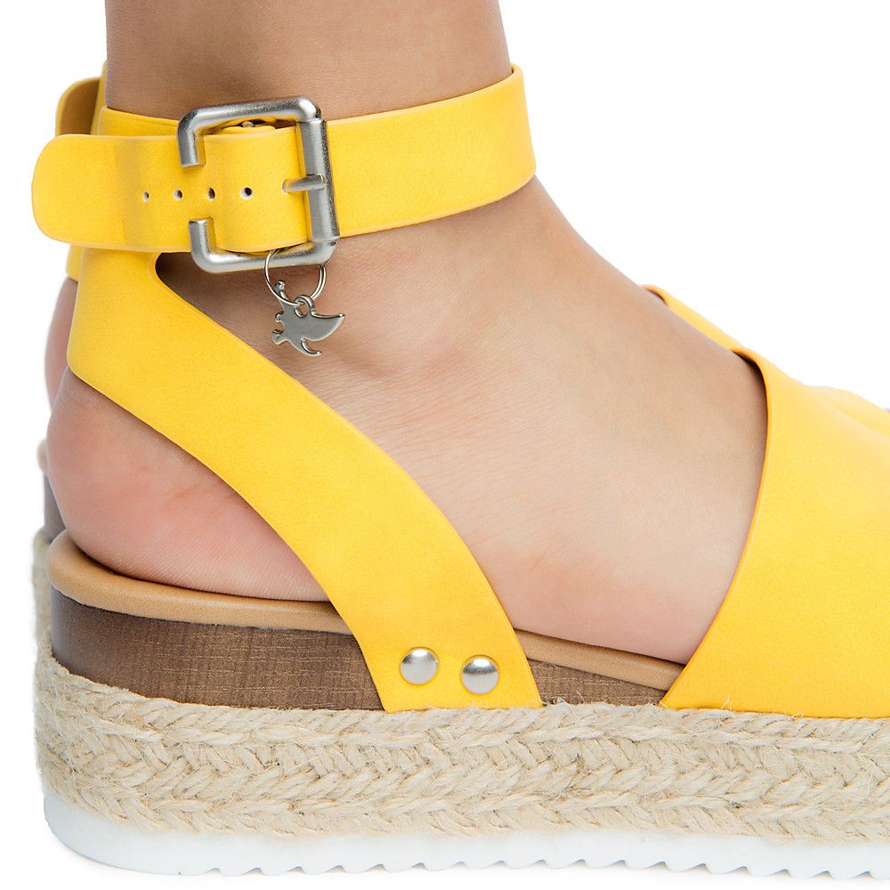 SHIEKH Platform Sandal FD TOPIC/YELLOW - Shiekh