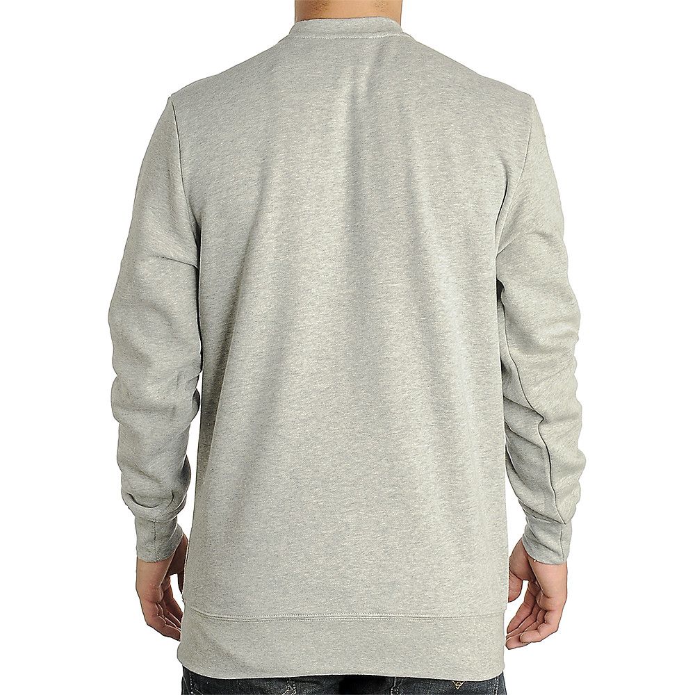 CROOKS & CASTLES Grey Conglomerate Knit Crew Sweatshirt Luxplorer ...