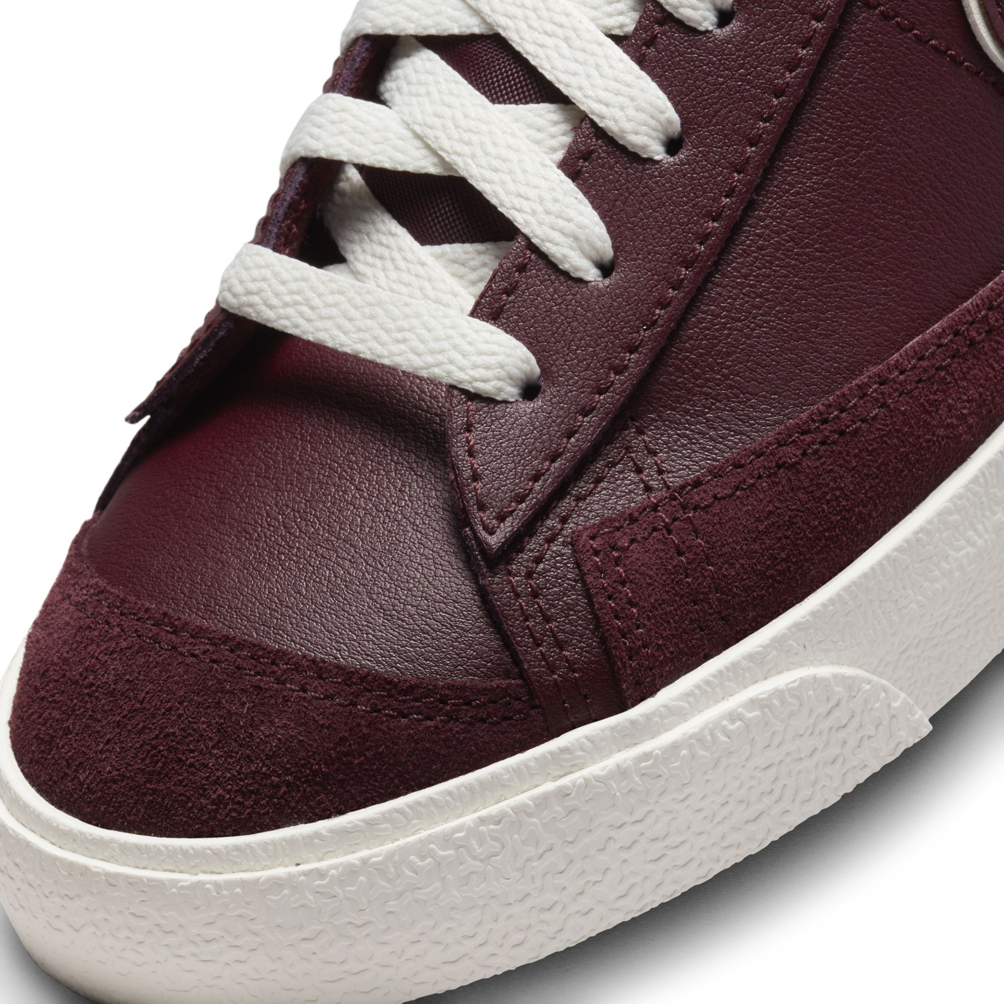 Nike Men\'sBlazer Mid \'77 PRM Maroon Bordeaux Red Sneakers Retro DQ7672-600 SZ 13 SIZE 13- NIKE BLAZER MID  main image 3