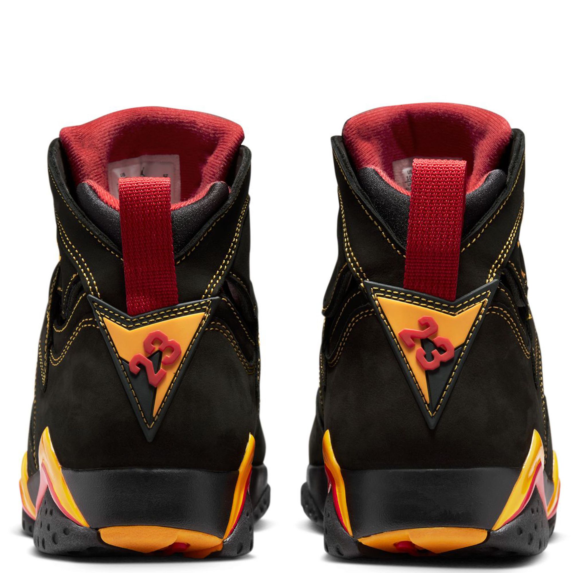 Jordan Men\'s Black with Red and Yellow Accents Retro Basketball Shoes Air Jordan 4  main image 3