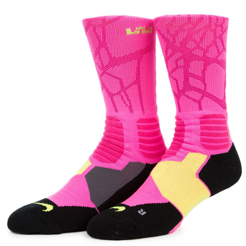 pink nike basketball socks