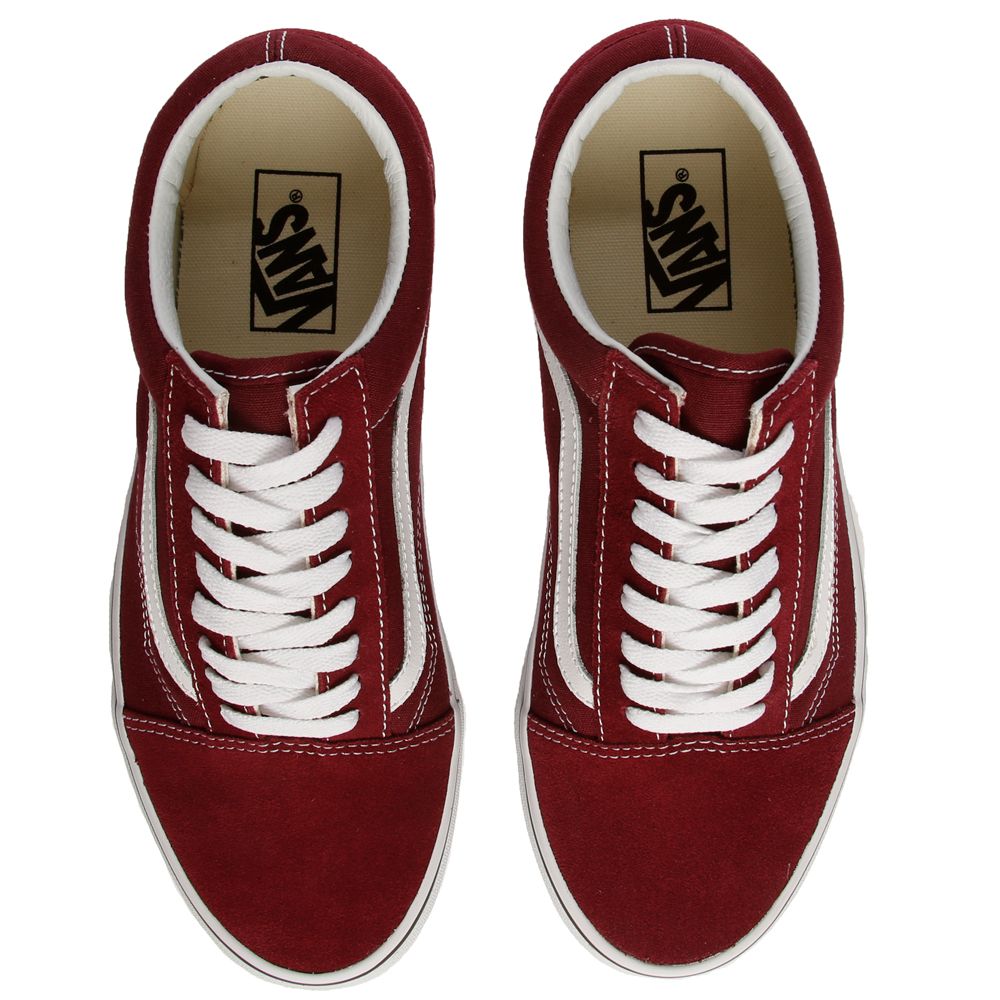 vans old skool burgundy womens