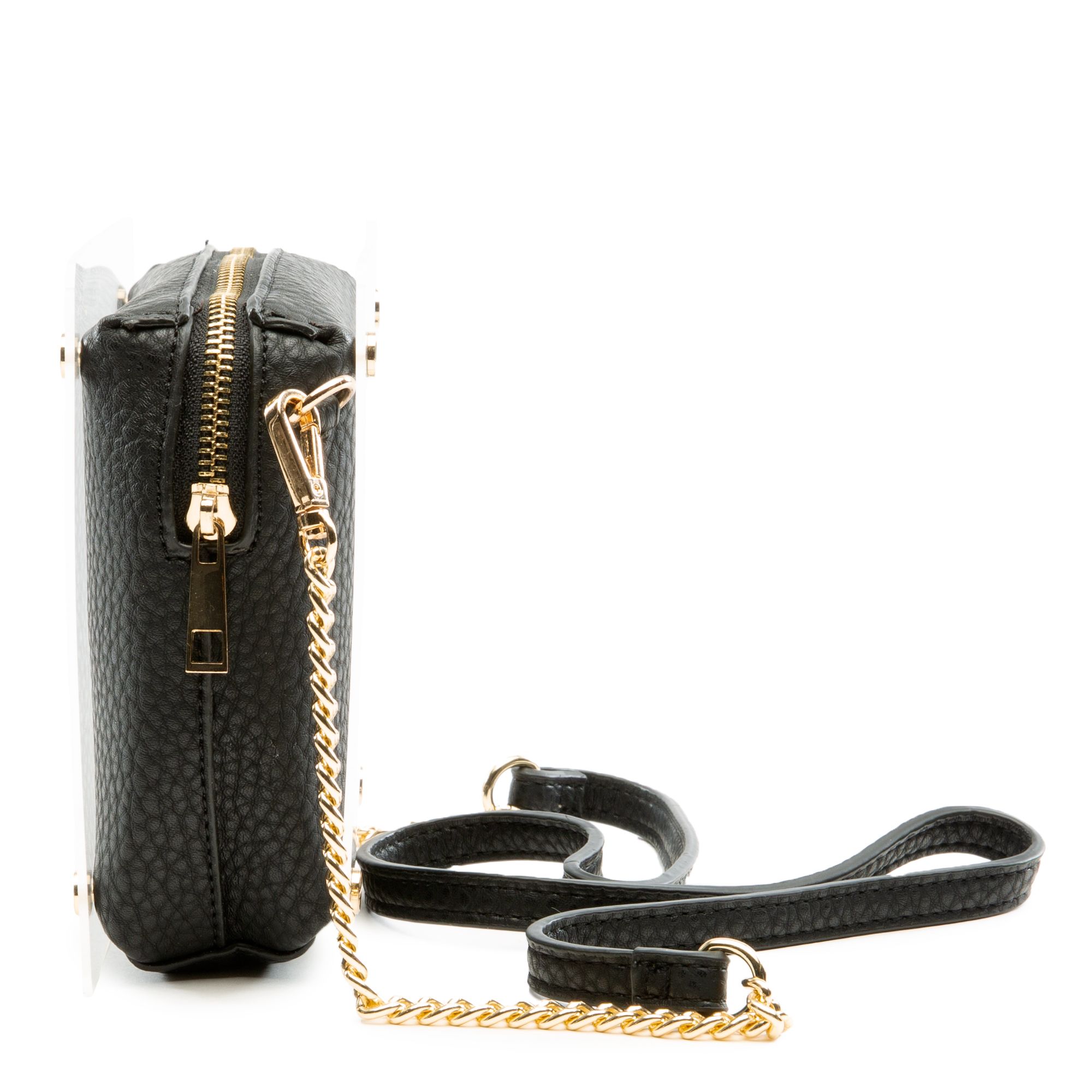 LissKiss Black Jewellery Scarf With Cross Pendant & Beads
