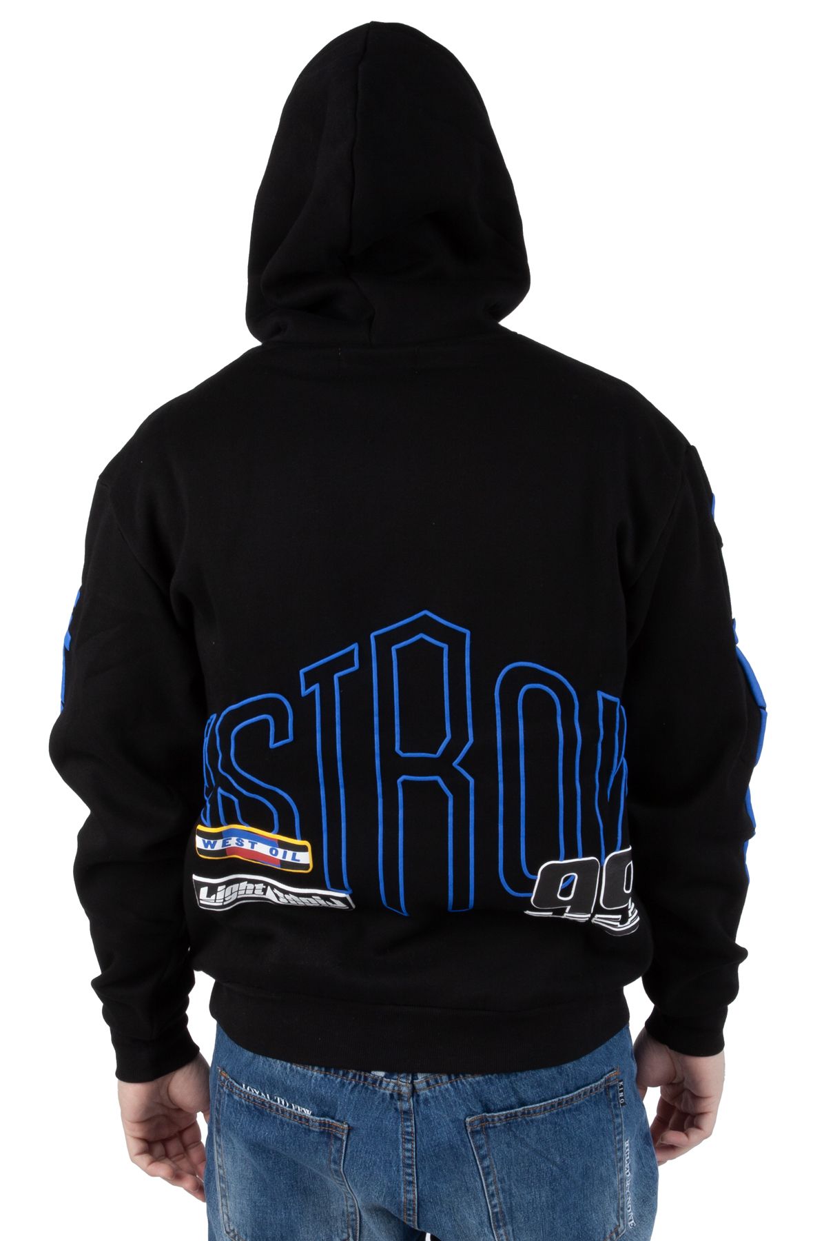 FIRST ROW Racing Decal Hoodie FRF2430-BLK - Shiekh