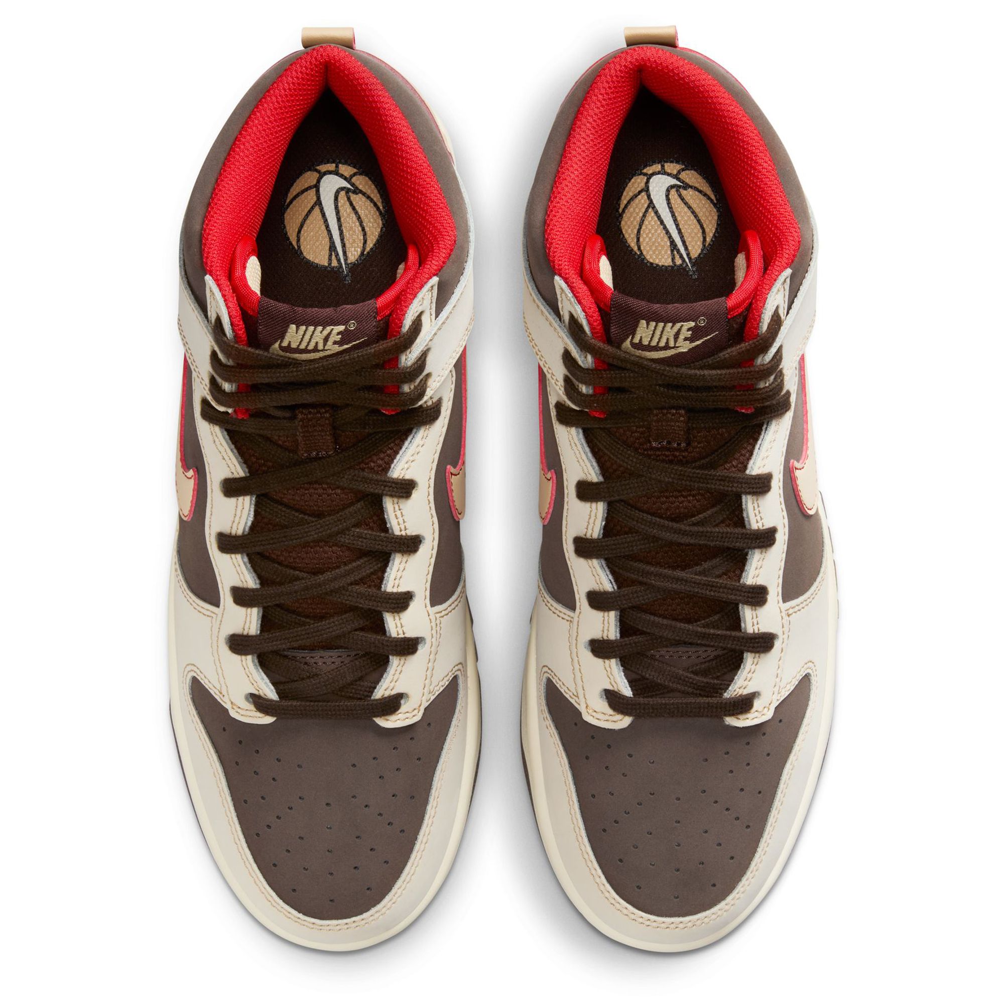 Nike Sportswear AIR FORCE 1 - Trainers - hemp/coconut milk/baroque brown/sesame/mystic  red/beige 
