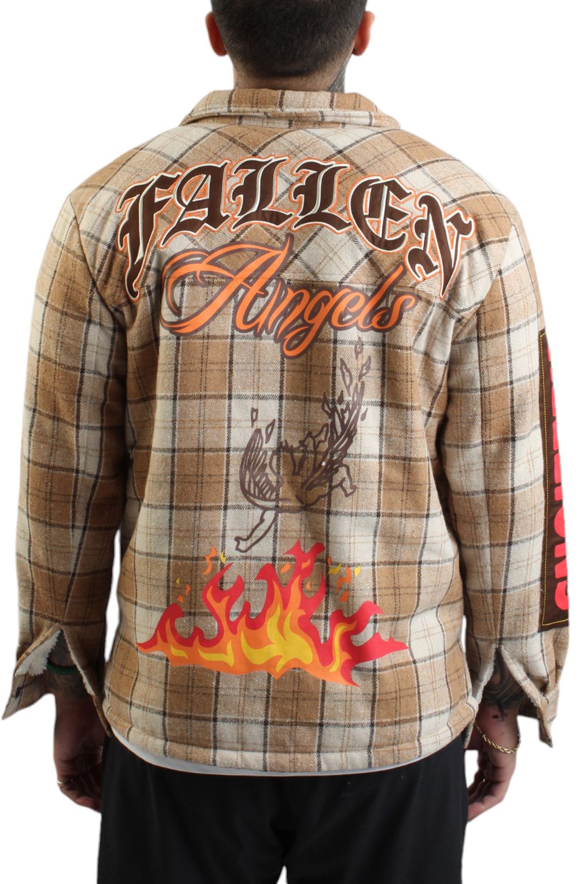 FBRK Fallen Angels Flannel Jacket 942-711KHA - Shiekh