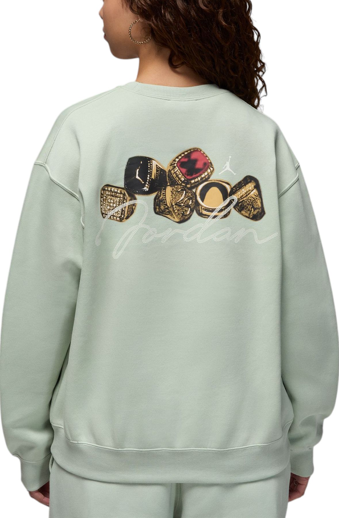 Jordan Brooklyn Fleece Sweatshirt Gray [FV7074-063] - skstore.eu
