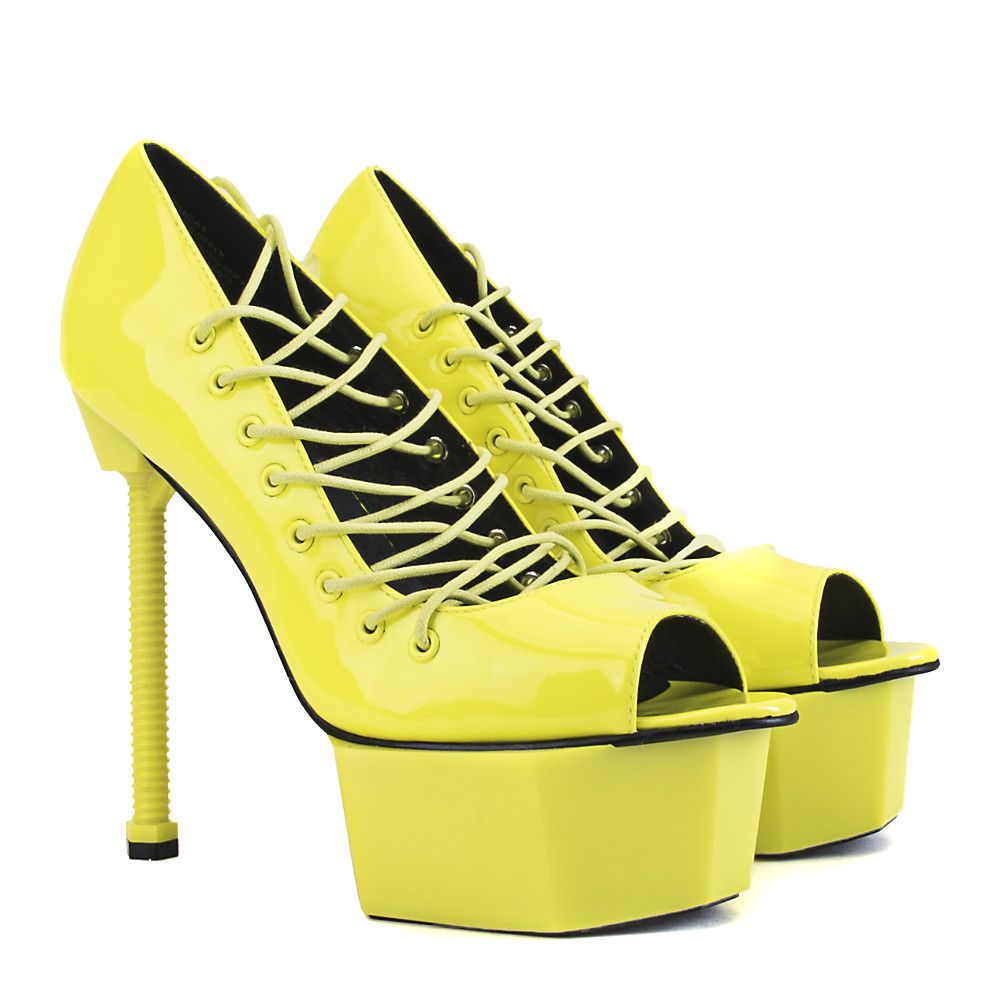 JENNIFER CHOU Platform High Heel Topanga TOPANGA YELLOW - Shiekh
