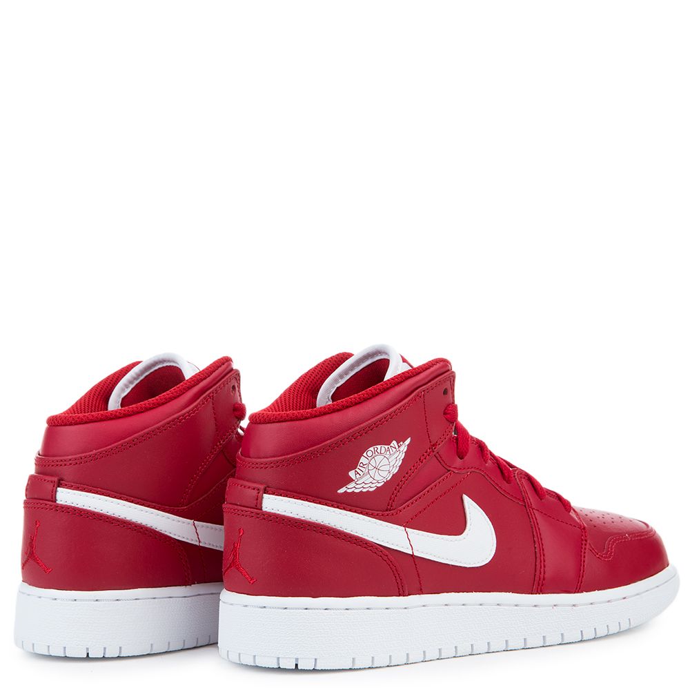 air jordan 1 mid gym red white