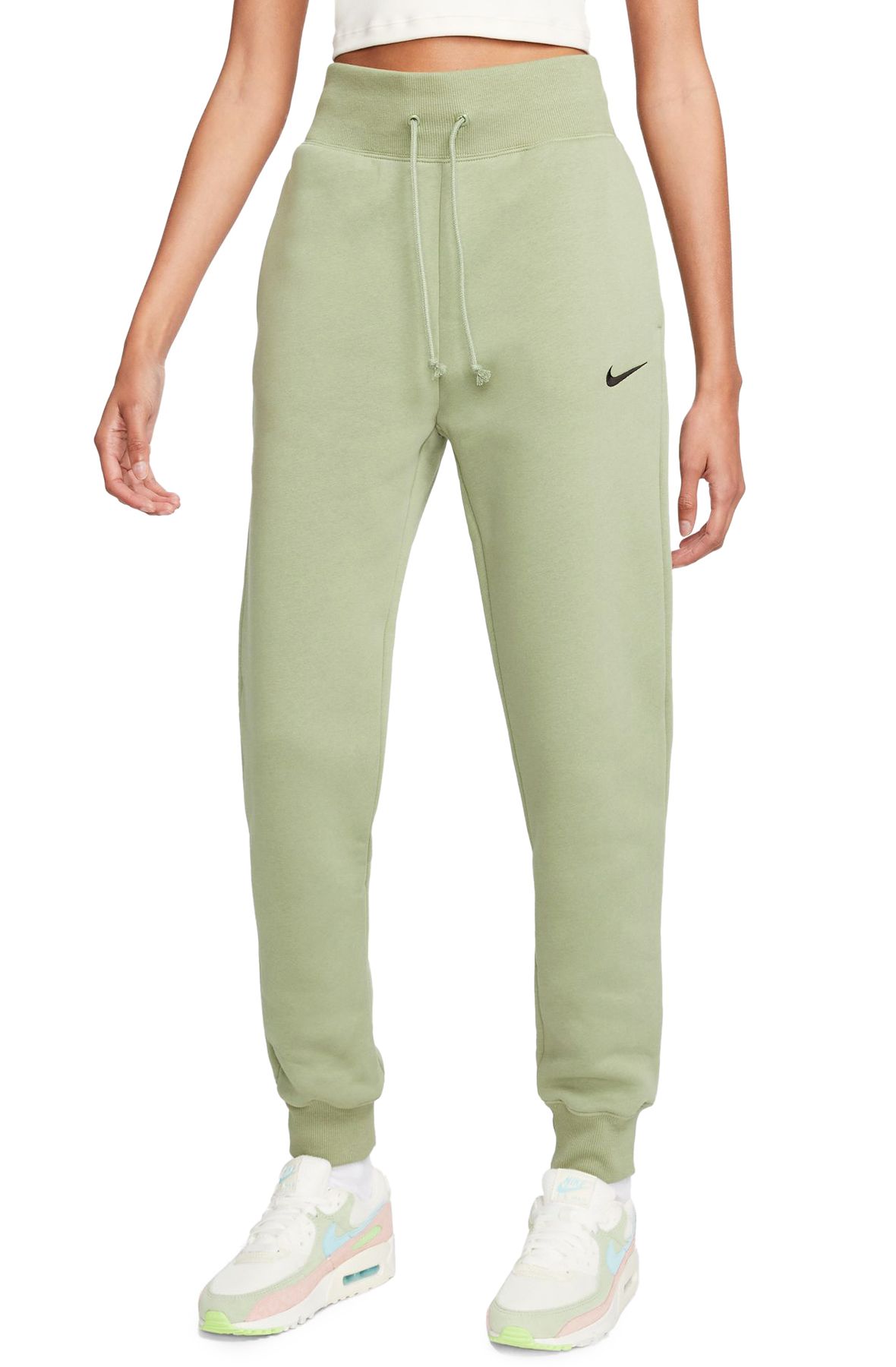 Nike Women's Sportswear Phoenix Fleece High-Waisted Joggers Grey Size M 