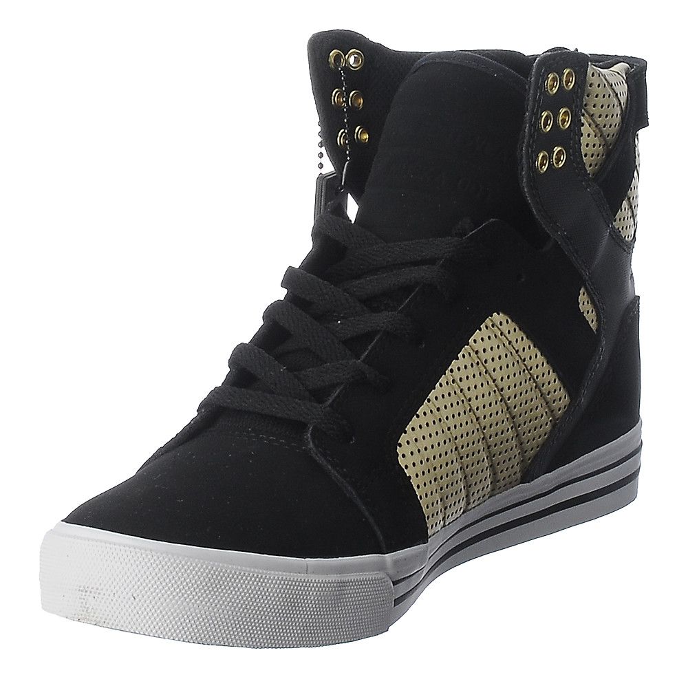 Supra skytop hot sale black gold