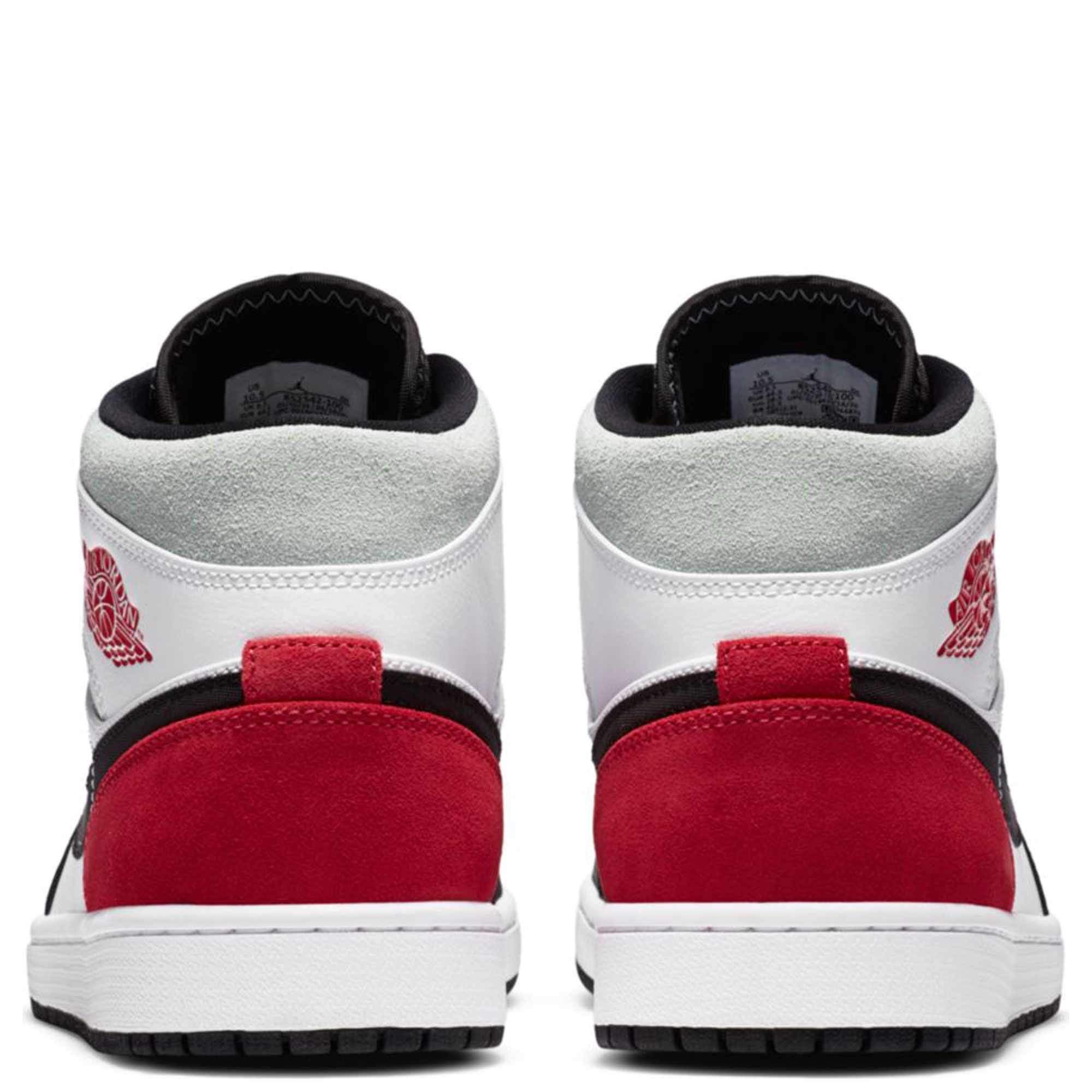 Air jordan 1 mid trainers white sale track red black igloo