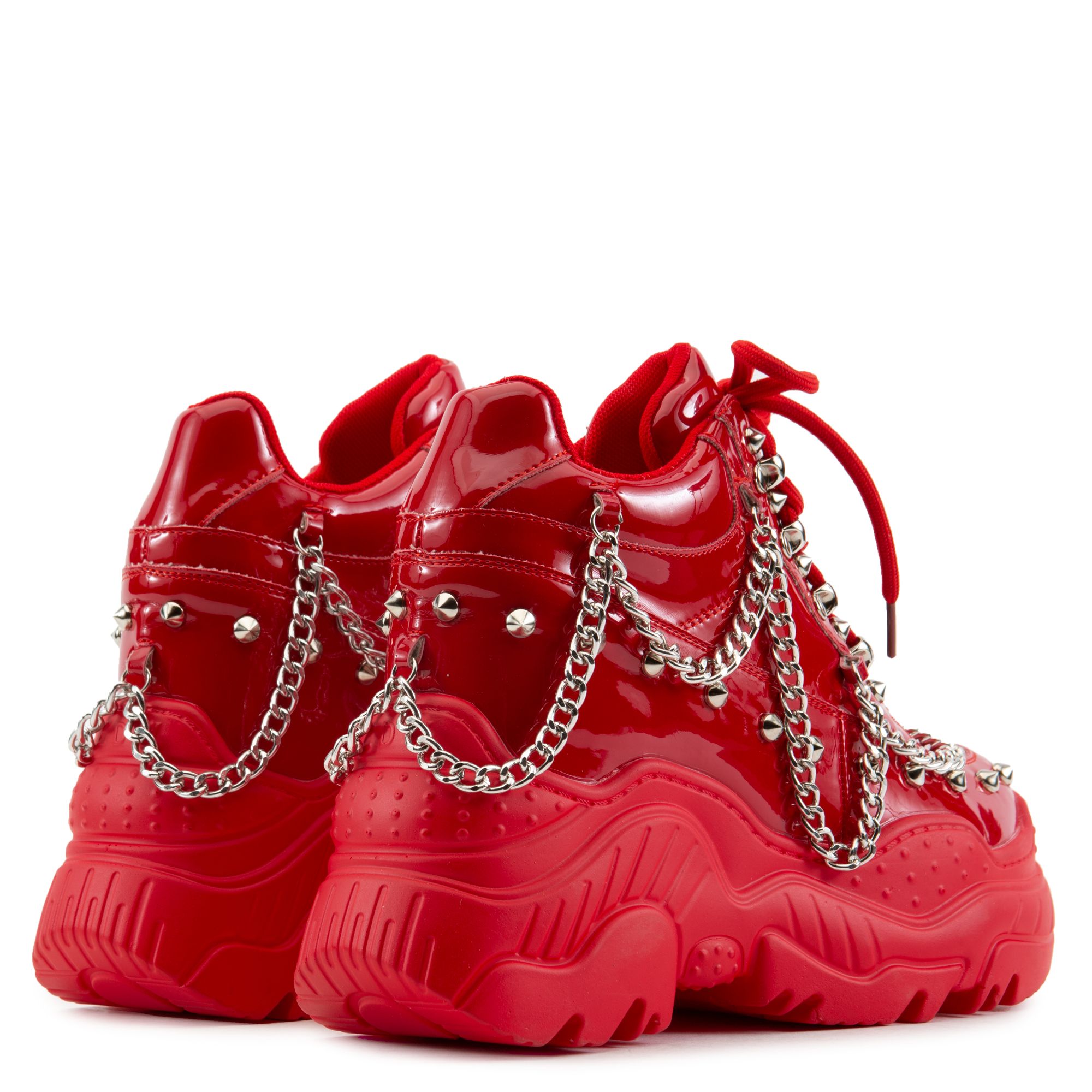 SPACE CANDY PLATFORM SNEAKERS WITH STUDS SPACE CANDY-RED