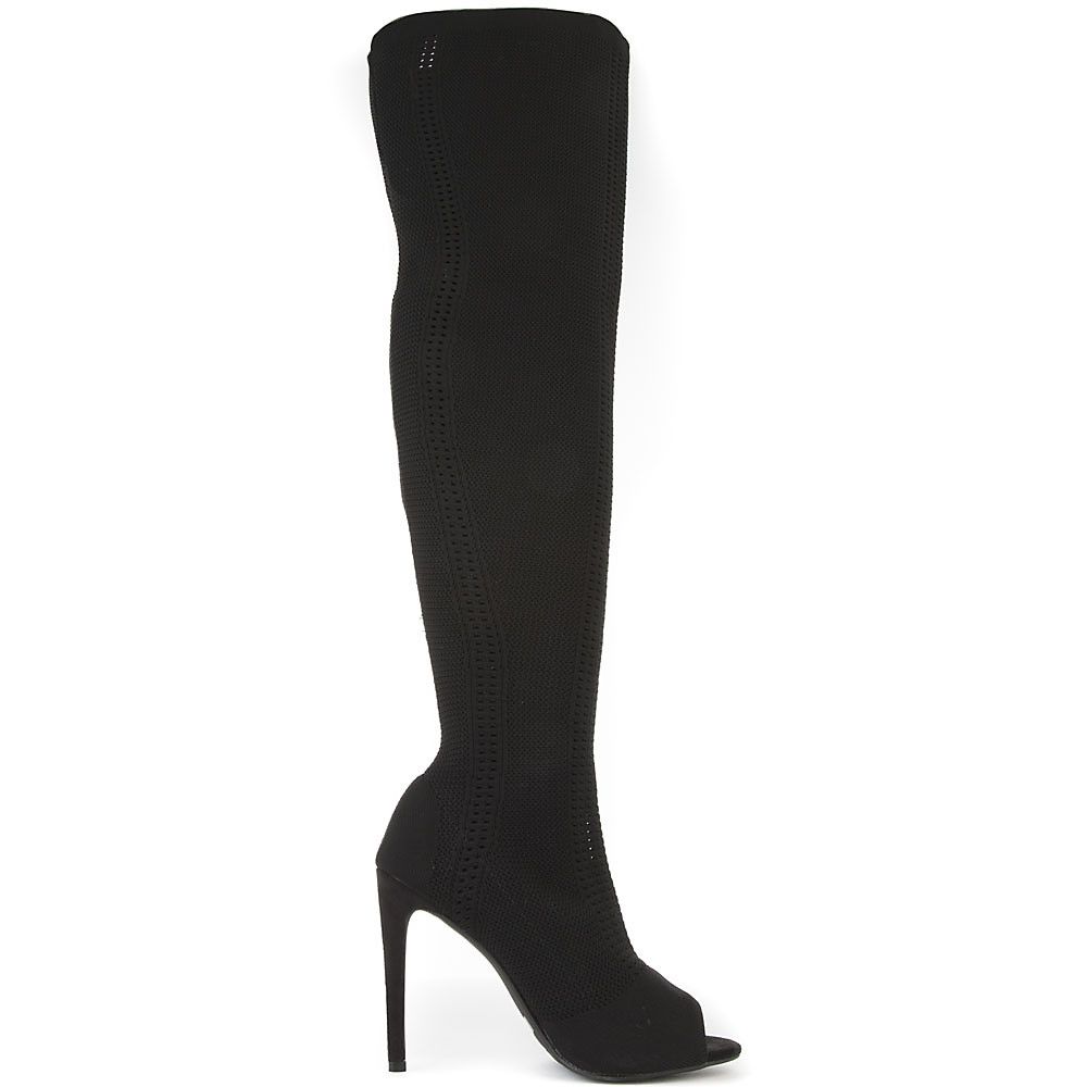 CAPE ROBBIN Women's Elnora-27 Thigh-High Boot ELNORA-27/BLACK Shiekh