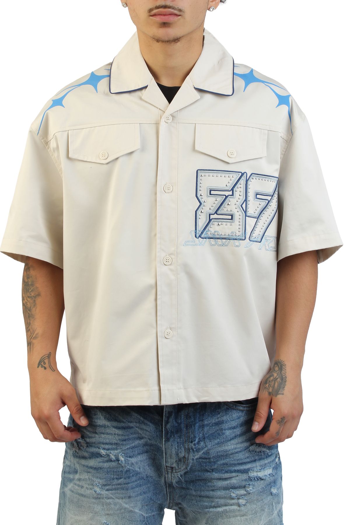 SMOKE RISE Starfire Western Shirt WH26S490SK-CARO - Shiekh