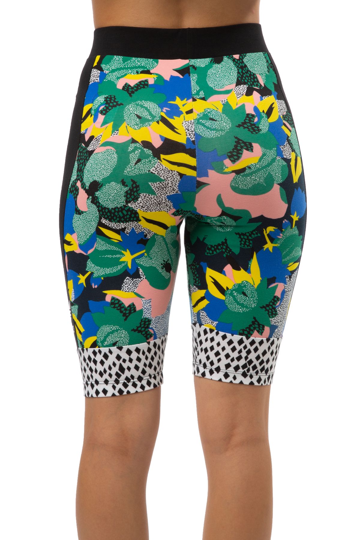 floral print cycling shorts zara